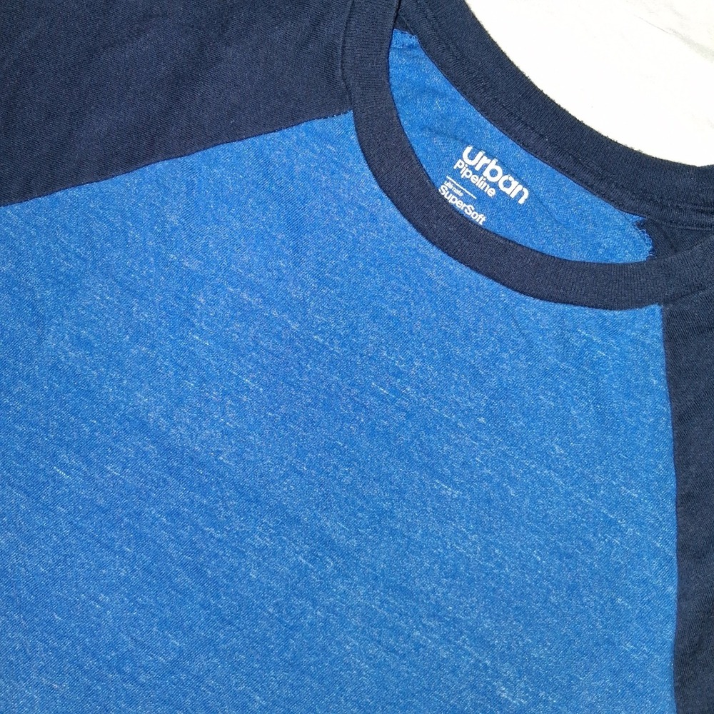 Urban Pipeline Boys Long Sleeve Raglan T-Shirt, Blue &‎ Navy, Kids Medium